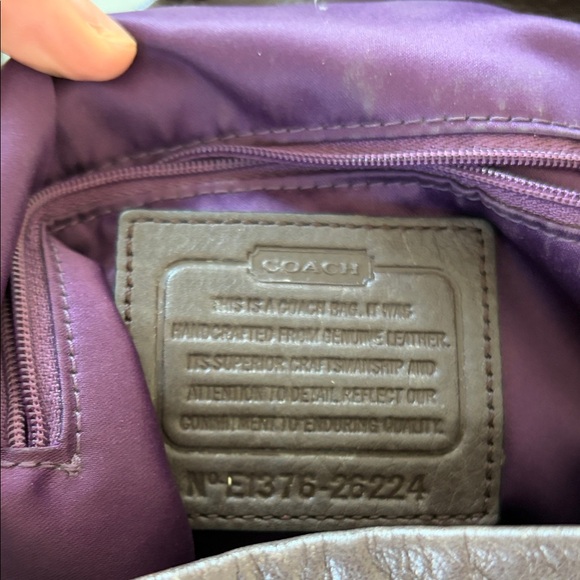 Coach Chocolate Leather Shoulder Bag